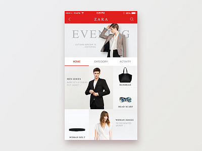 Day002 - Zara gui ios iphone6s photo ui