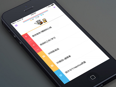 Day075 - Habitica2 gui ios iphone6s ue ui ux