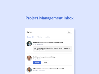 Project Management Inbox