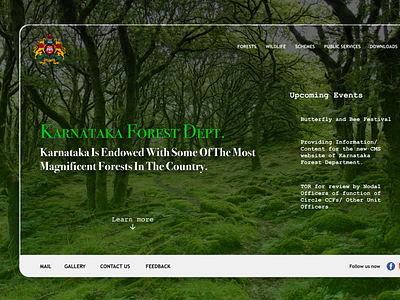 Karnataka Forest Dept. adobe xd animation branding design logo typography ui ui design india ux web