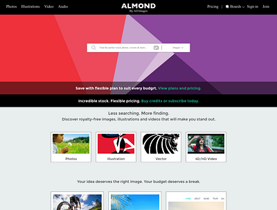 Almond by Ali Images branding classic creativity graphic design landingpage minimal newsletter uidesign uiux vector website design xd design