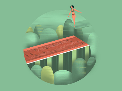 WATERMELON POOL @illustration adobe adobe photoshop branding design dribble dribble shot dribbleartist illustration pool vector watermelon