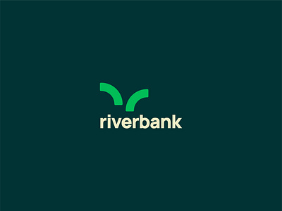 Identity design for Riverbank initiatives branding design logo minimal