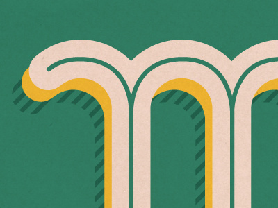 m is for Monday graphic design typography