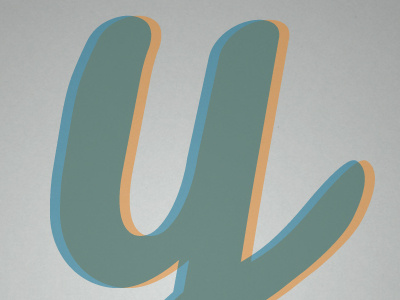 Y is for Yesterday graphic design retro type typeaday typography