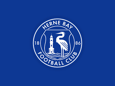 Herne Bay Football Club badge crest football football badge football club football crest identity logo soccer soccer crest