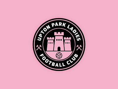 Upton Park Ladies Football Club badge crest design football football badge football club football crest identity logo soccer soccer crest