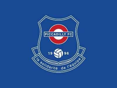 Piccadilly Football Club badge crest design football football badge football club football crest identity logo london soccer soccer crest