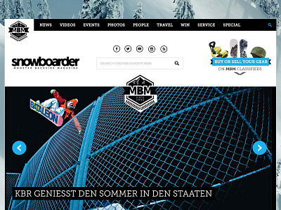 Header 4.0 action sports header navigation snow