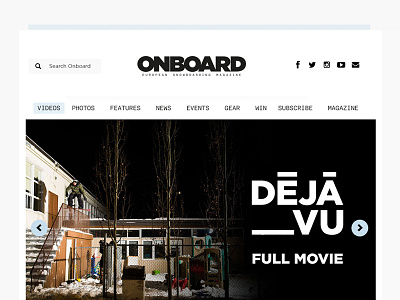 New Onboard Mag Header/Homepage featured header homepage search social
