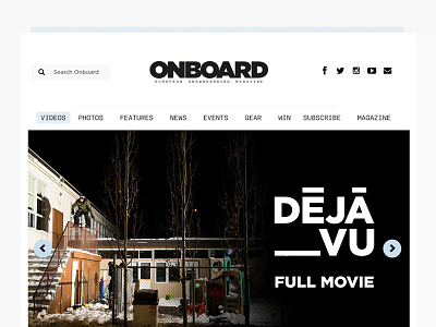 New Onboard Mag Header/Homepage