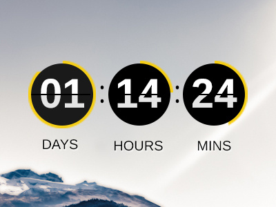 Countdown clock countdown time