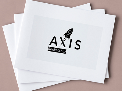 Daily Logo Challenge - Day 2 aircraft axis dailylogochallenge graphic design logo logo design rocket rocket ship space