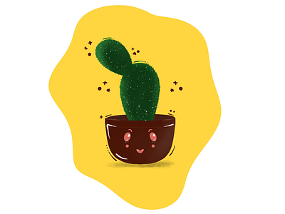 Illustration: cactus art artist cactus digital illustration illustrator ipadpro painting plant procreate