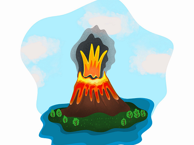 Illustration : 3 elements (fire, water, wind)