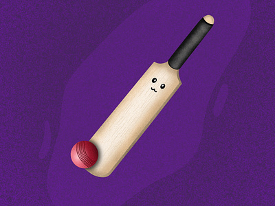 Illustration | Bat and Ball | On iPad Pro