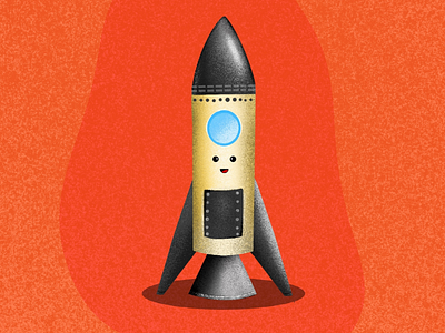 Illustration of Rocket artist book children designer digital illustration illustrator ipad paint procreate rocket story youtube