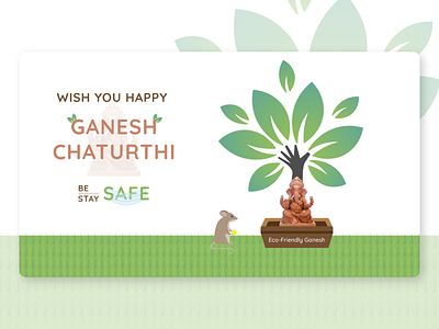 Ganesh Chaturthi banner design illustration