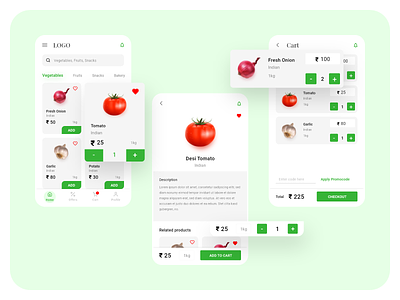 Online Grocery app design grocery app grocery online online grocery ui ui design xd design