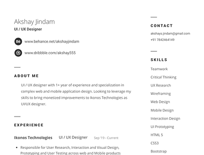 Resume Design cv design cv resume template figma design professional resume profile design resume design