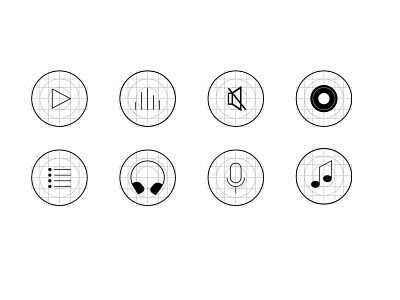 Music Icons icon illustration music app icons
