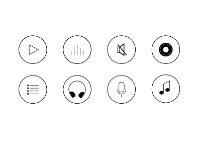 Music icons icons illustration music app icons