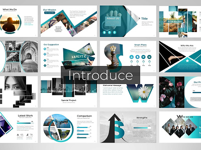 Modern Design- Introduce agency analysis animated business company creative design diagram dynamic ecommerce infographic maps marketing modern pitch deck powerpoint presentation presentation template prezi turquoise