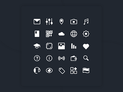 Simple Icon Set 2 icon design icon set iconography icons