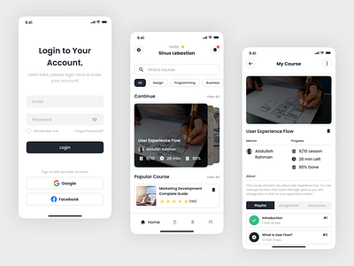 Course App by Rizky Saputra on Dribbble