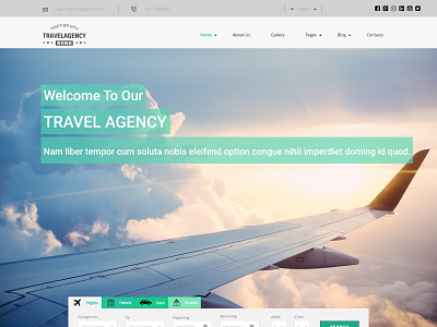 Travel Desktop adobe xd webdesign