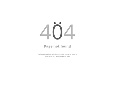 Design of 404 page