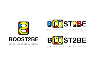 Logo design for Boost2Be marketing agency brand branding design graphic design identity illustrator logo logotype marketing графічний дизайн дизайн лого логотип