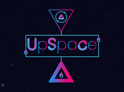 Logo design for UpSpace service brand branding creative design designer graphic design icon identity illustrator logo logotype service space графічний дизайн дизайн лого логотип