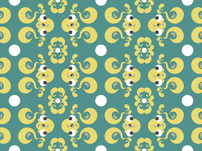 Pattern "Frogs" вектор дизайн иллюстрация