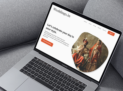 Wedding.in Home Page design figma mockup ui uidesign webdesign