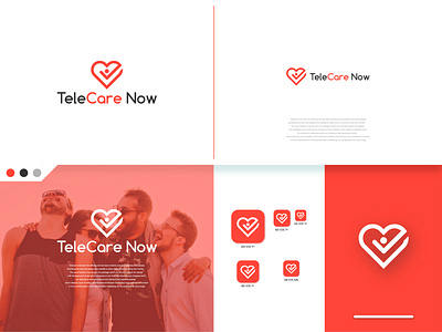 Telecare Now! Telemedicine App Logo Design