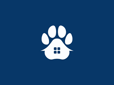 dog house brand identity branding design dog flat icon logo minimal pet vector