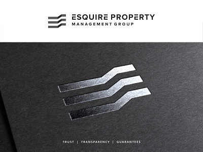 Esquire Property app brand identity branding design flat icon logo minimal vector