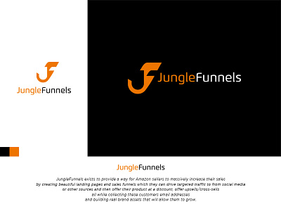 Junglefunnels Logo app branding design flat icon logo minimal start up vector website