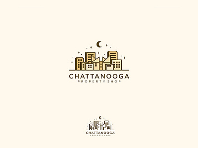 Chattanooga Property Shop Logo branding design logo property vector
