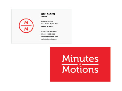 Minutes + Motions Business Card