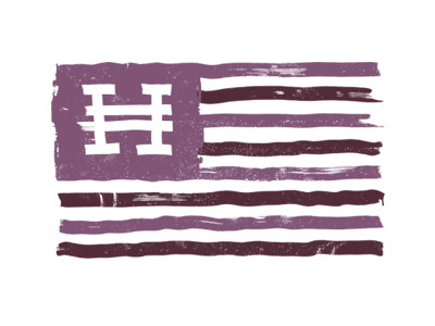 Hyper Flag flag handmade marker purple sharpie stripes