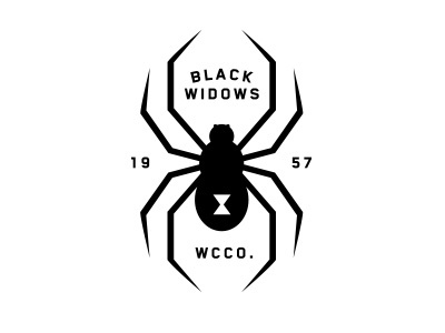 Wellington Black Widows black clothing illustration spider vector