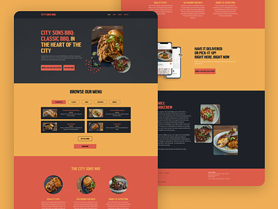 City Sons BBQ chicago design food ghost kitchen product design ux web webflow website