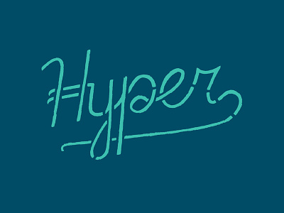 Hyper Broken Script apparel design hand lettering hyper martial arts script