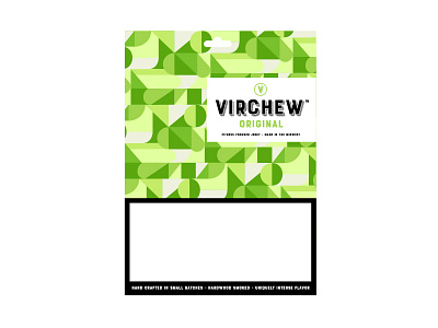 Virchew Packaging food green hip jerky packaging pattern snacks texture virchew