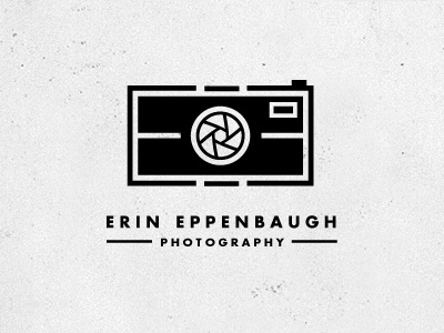 Erin Eppenbaugh Identity camera futura logo photo photography