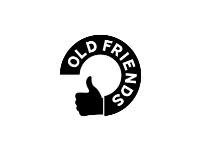 Old Friends friends logo old thumbs up