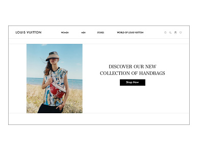 Louis Vuitton brand branding design designer desktop fashion fashion design homepage interface luxe minimal shop design ui ux uxui