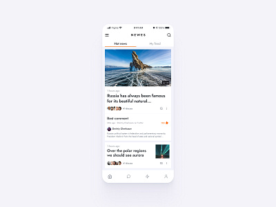 Concept Media Mobile App ui